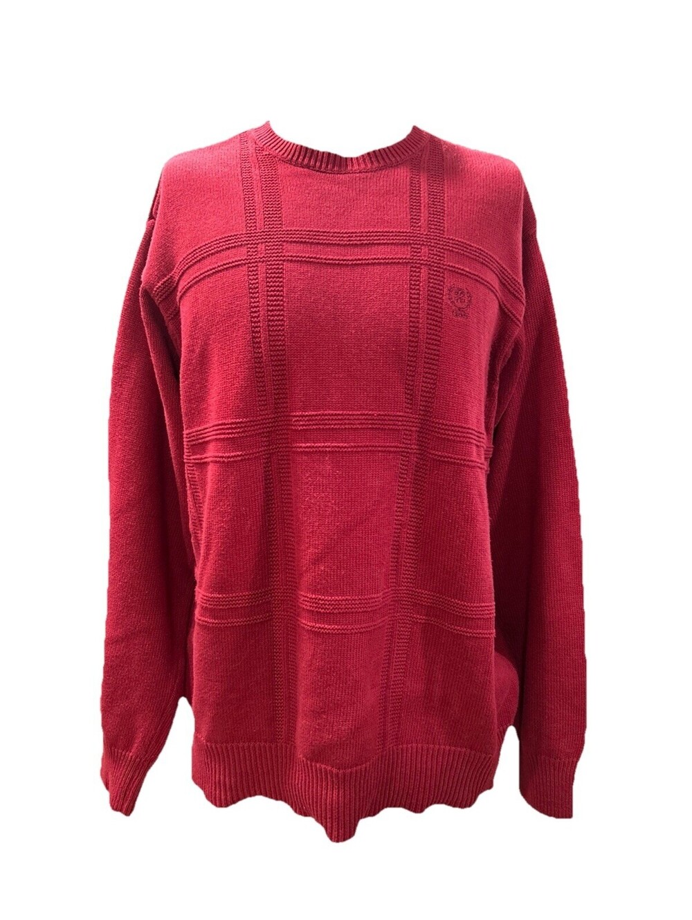 IZOD Men’s Sweatshirt Large Red Pullover 100% Cotton